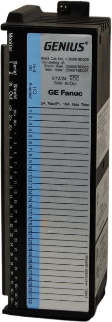 IC660EBD025 | Genius IO DC 32 Circuit Source/Sink I/O Blocks | GE Fanuc